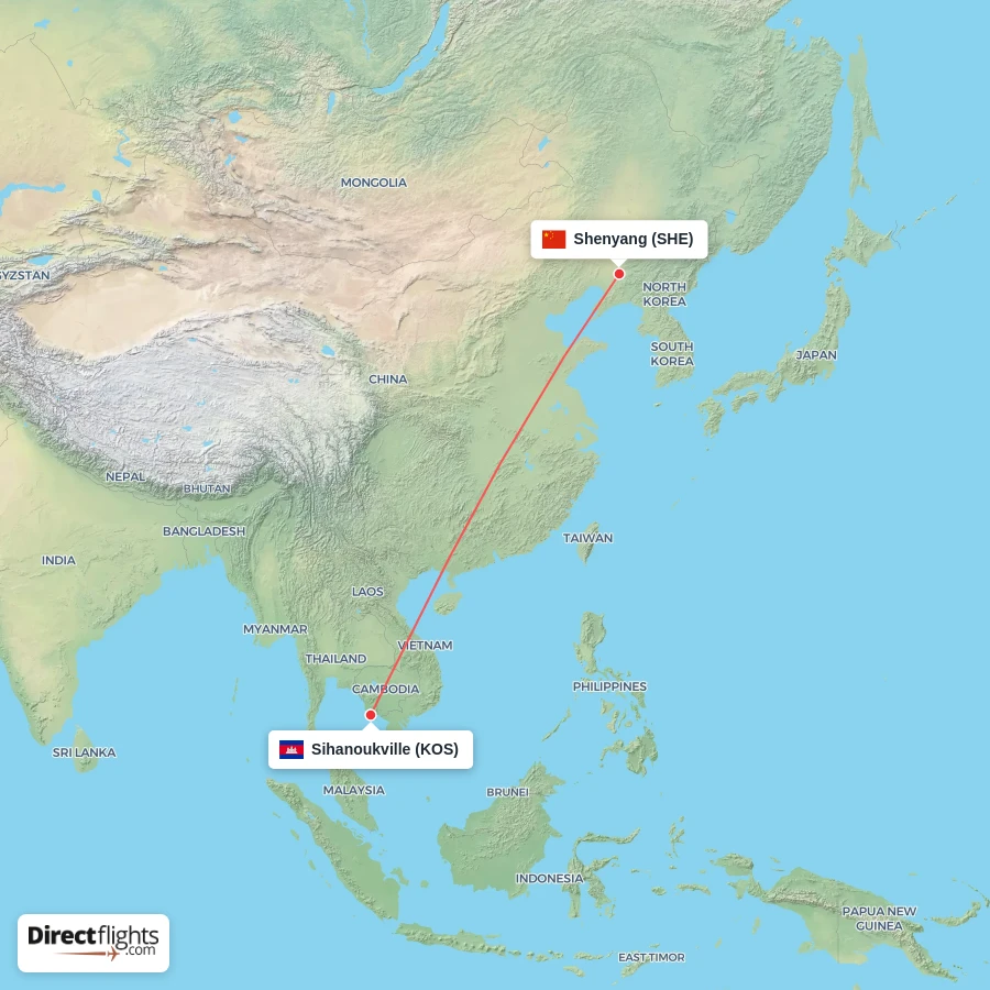 SHE - KOS route map