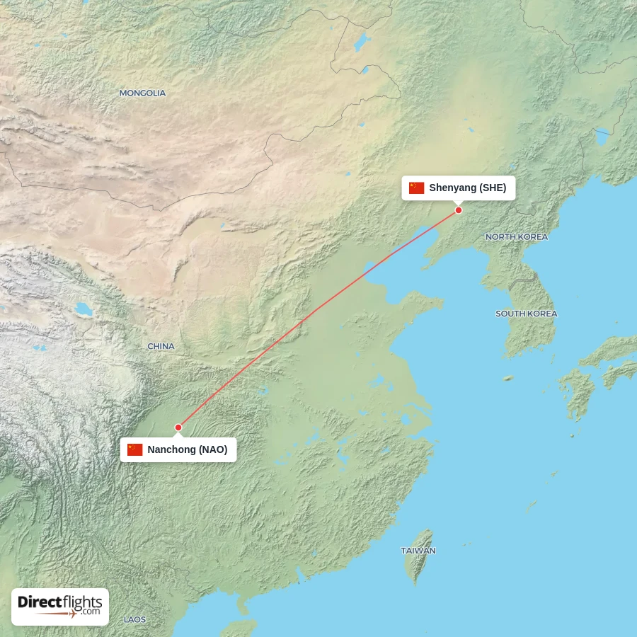 SHE - NAO route map