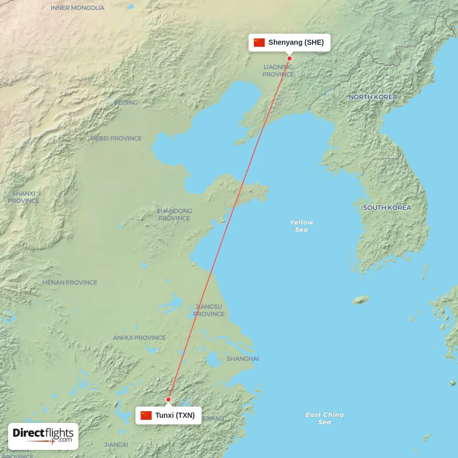 SHE - TXN route map