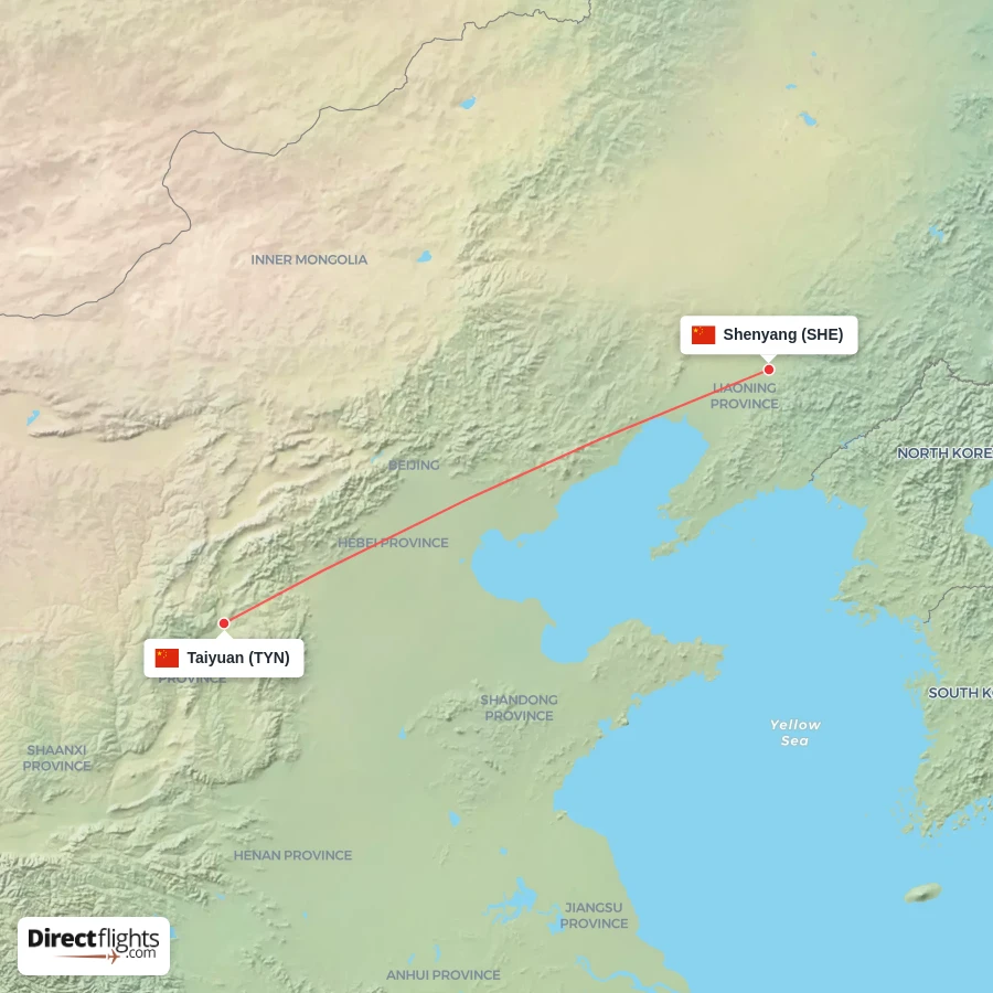 SHE - TYN route map