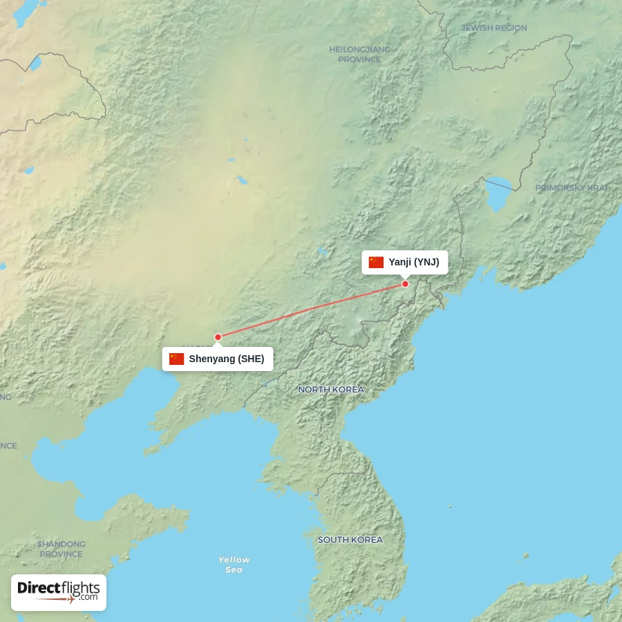 SHE - YNJ route map
