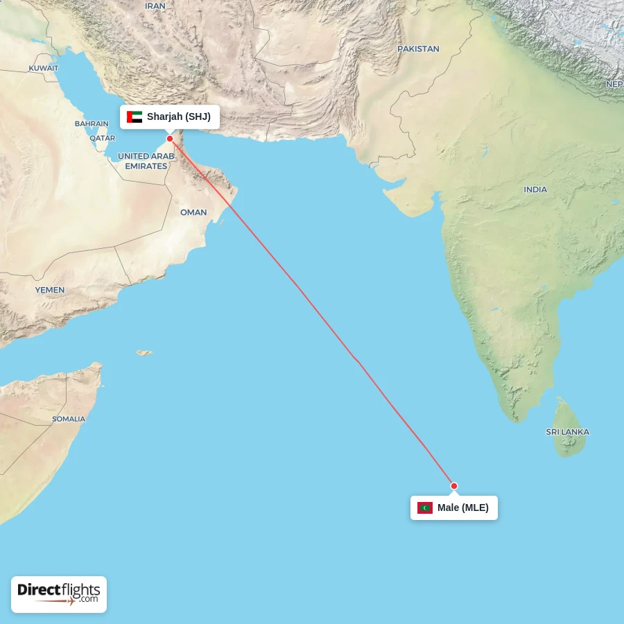 SHJ - MLE route map