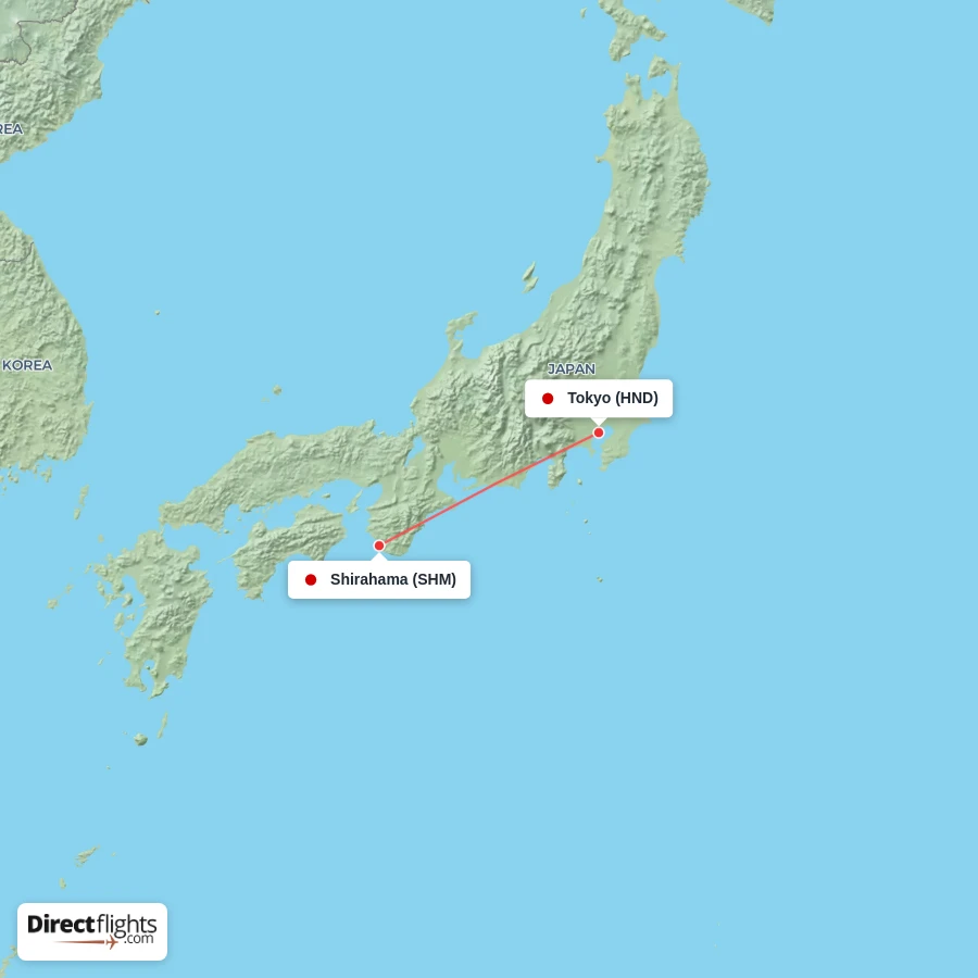 SHM - HND route map