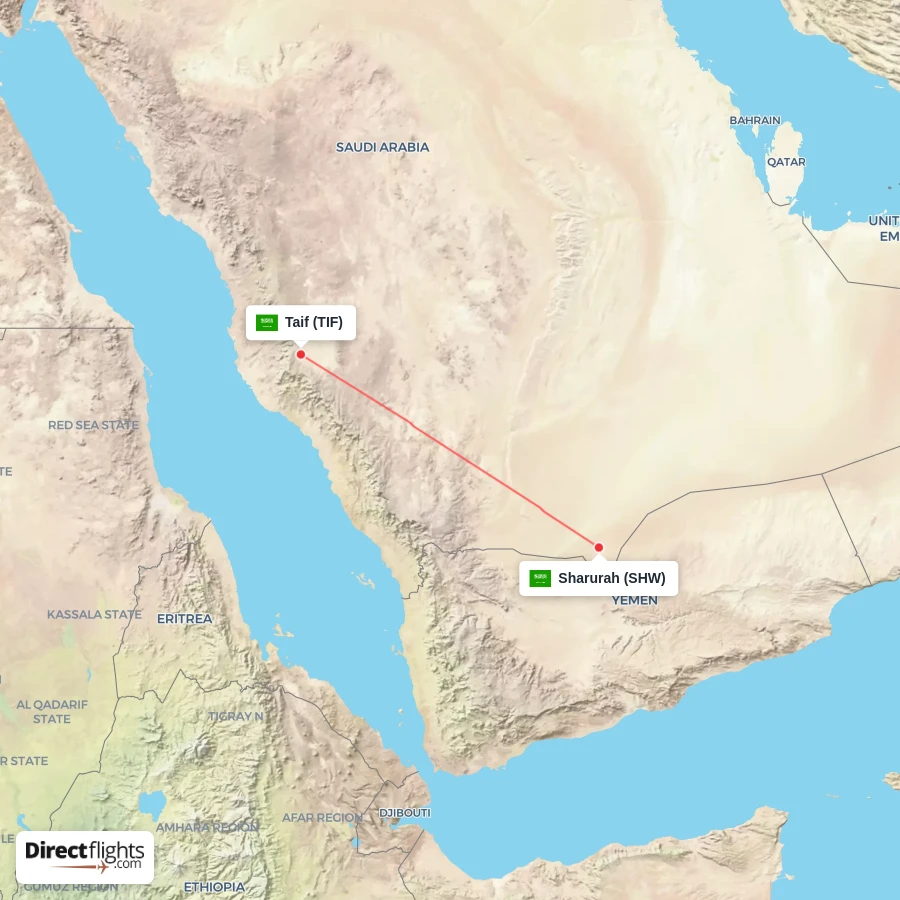 SHW - TIF route map