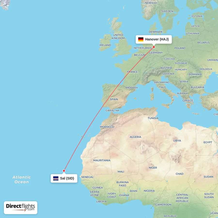 SID - HAJ route map