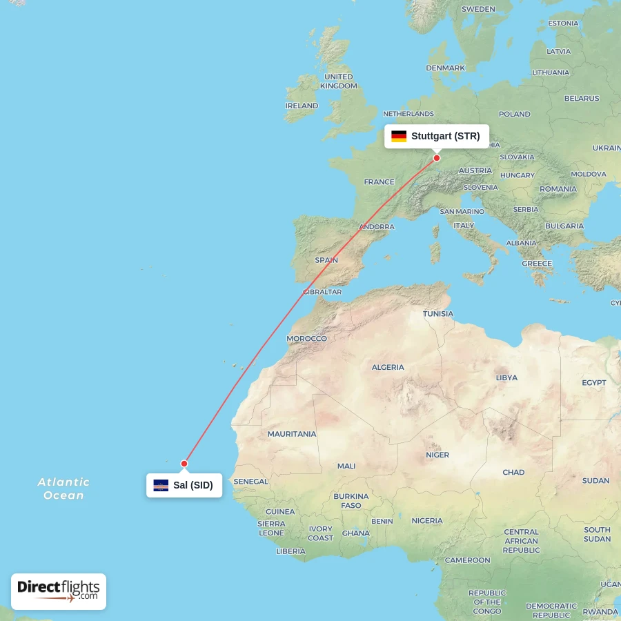 SID - STR route map