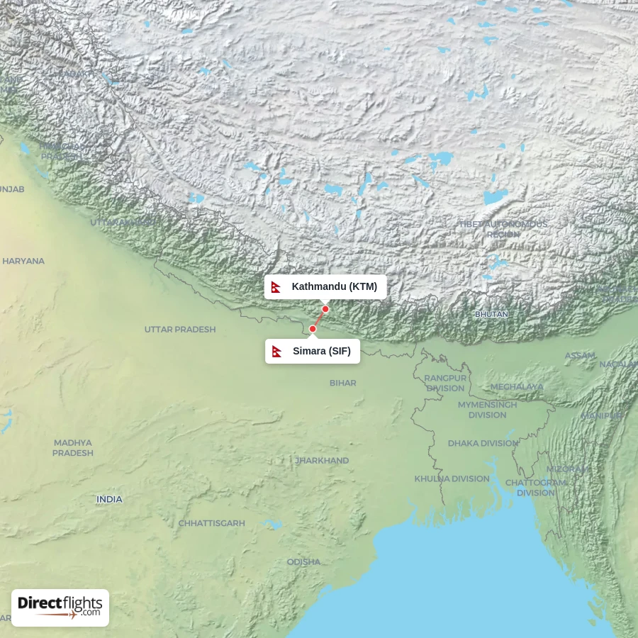 SIF - KTM route map