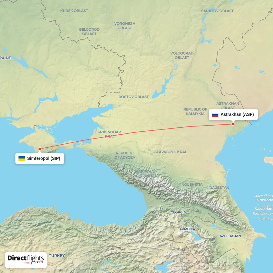 SIP - ASF route map