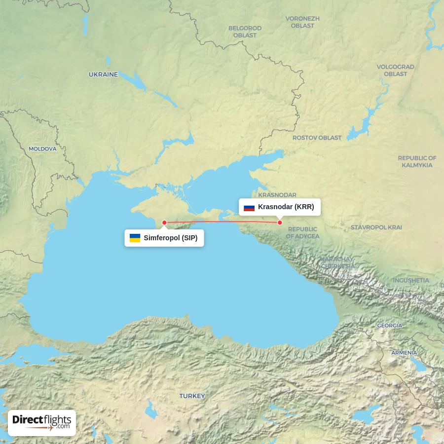 SIP - KRR route map