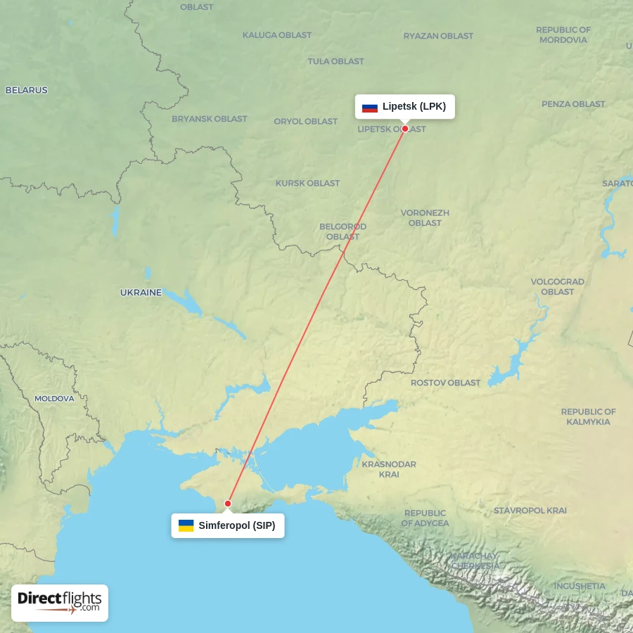 SIP - LPK route map