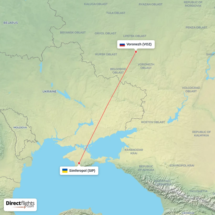 SIP - VOZ route map