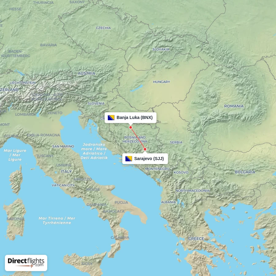 SJJ - BNX route map
