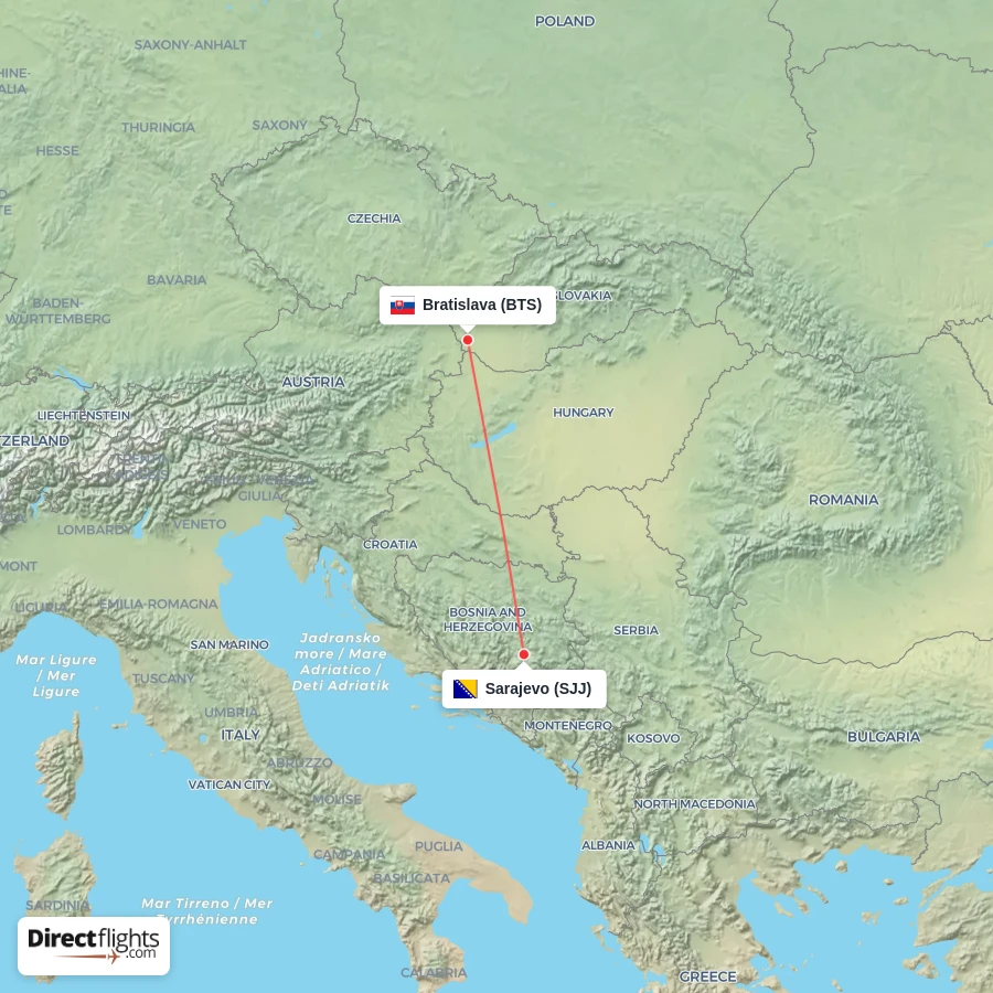 SJJ - BTS route map