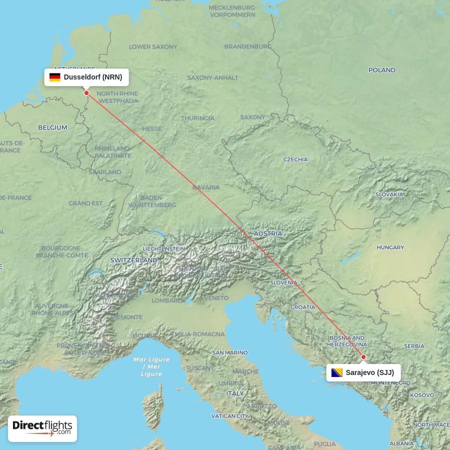 SJJ - NRN route map