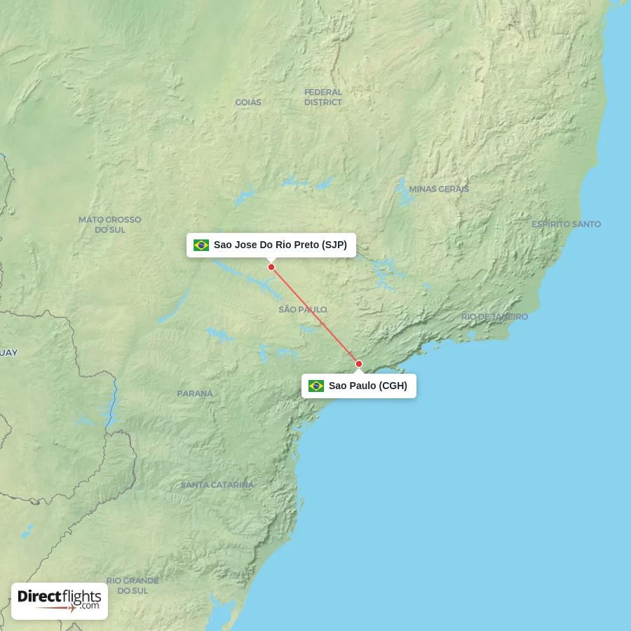 SJP - CGH route map