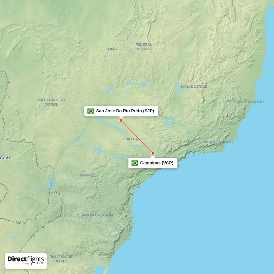 SJP - VCP route map