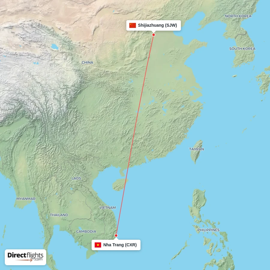 SJW - CXR route map