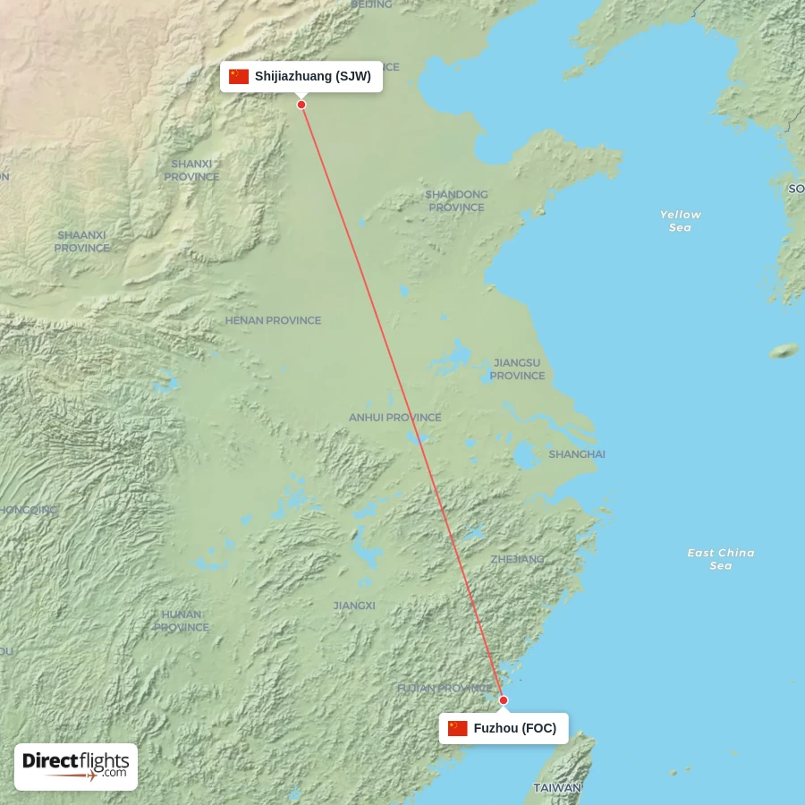 SJW - FOC route map