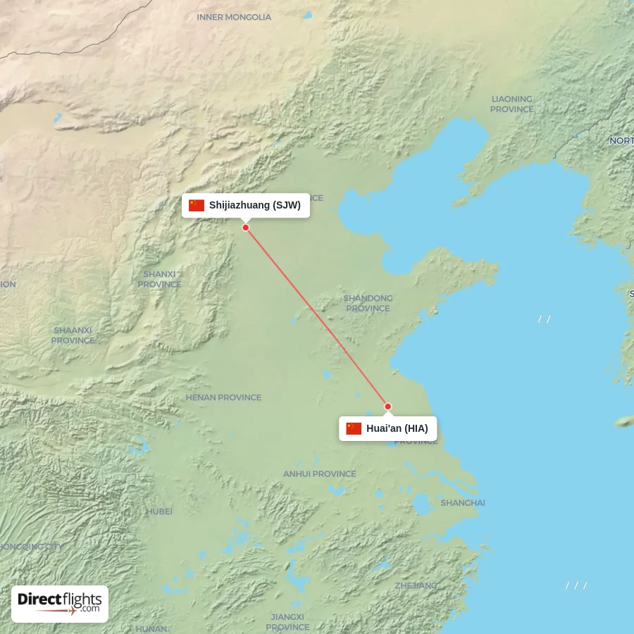 SJW - HIA route map