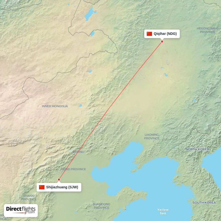 SJW - NDG route map