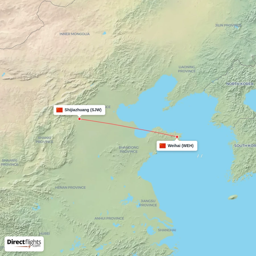 SJW - WEH route map