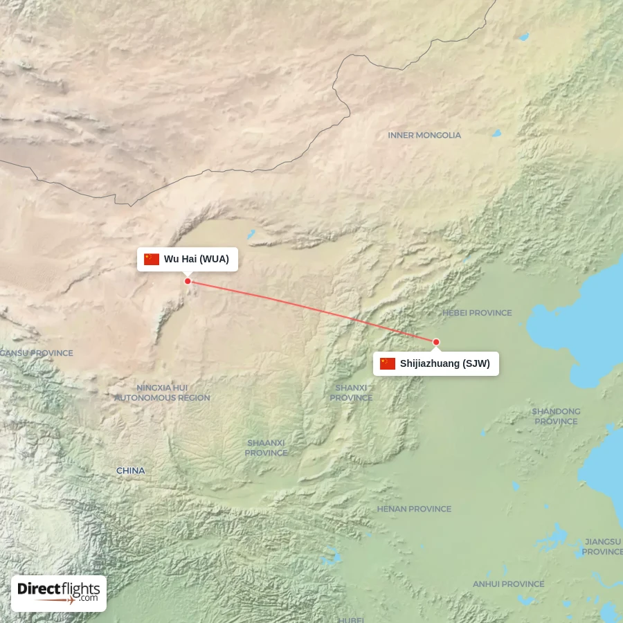 SJW - WUA route map