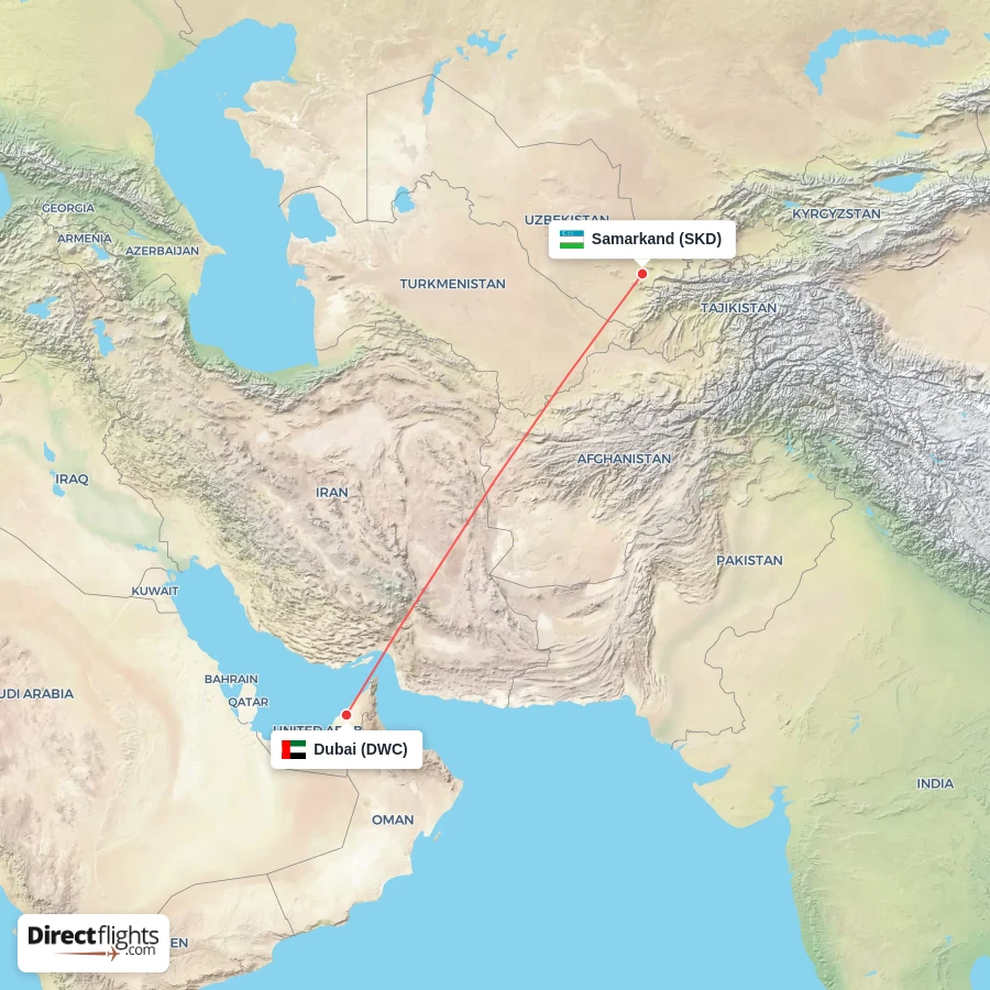 SKD - DWC route map