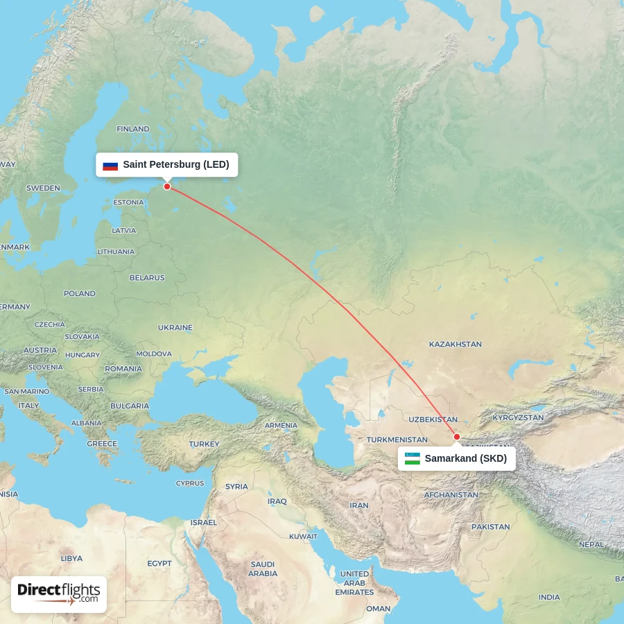 SKD - LED route map