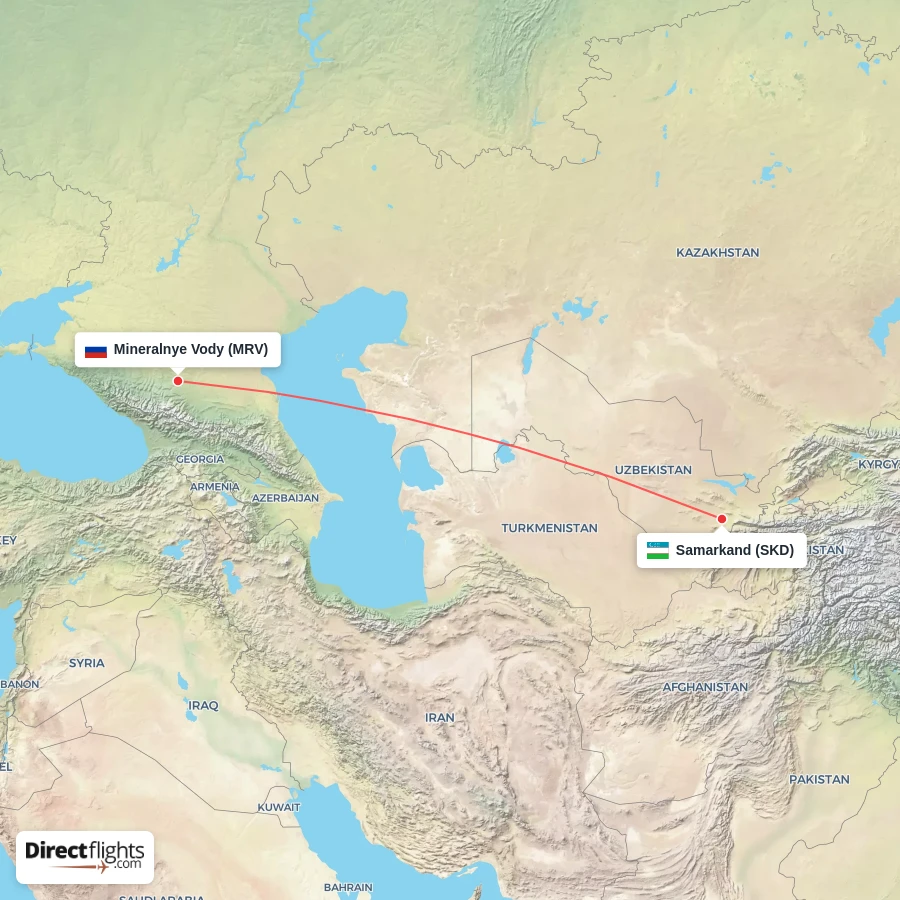 SKD - MRV route map