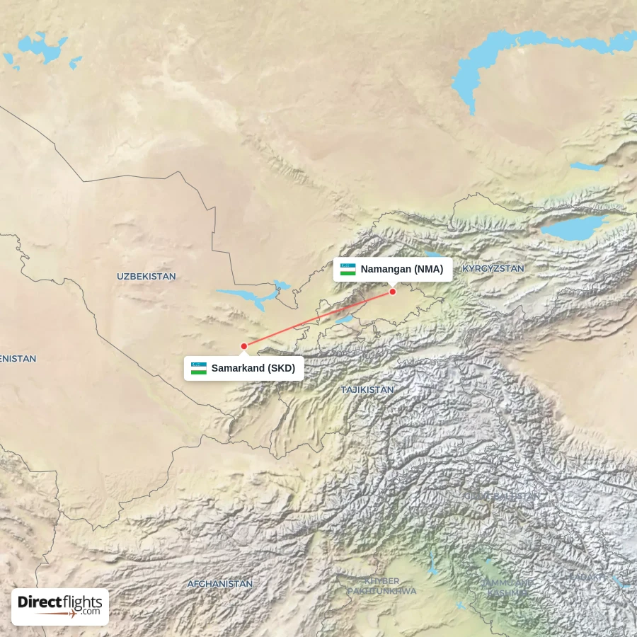 SKD - NMA route map