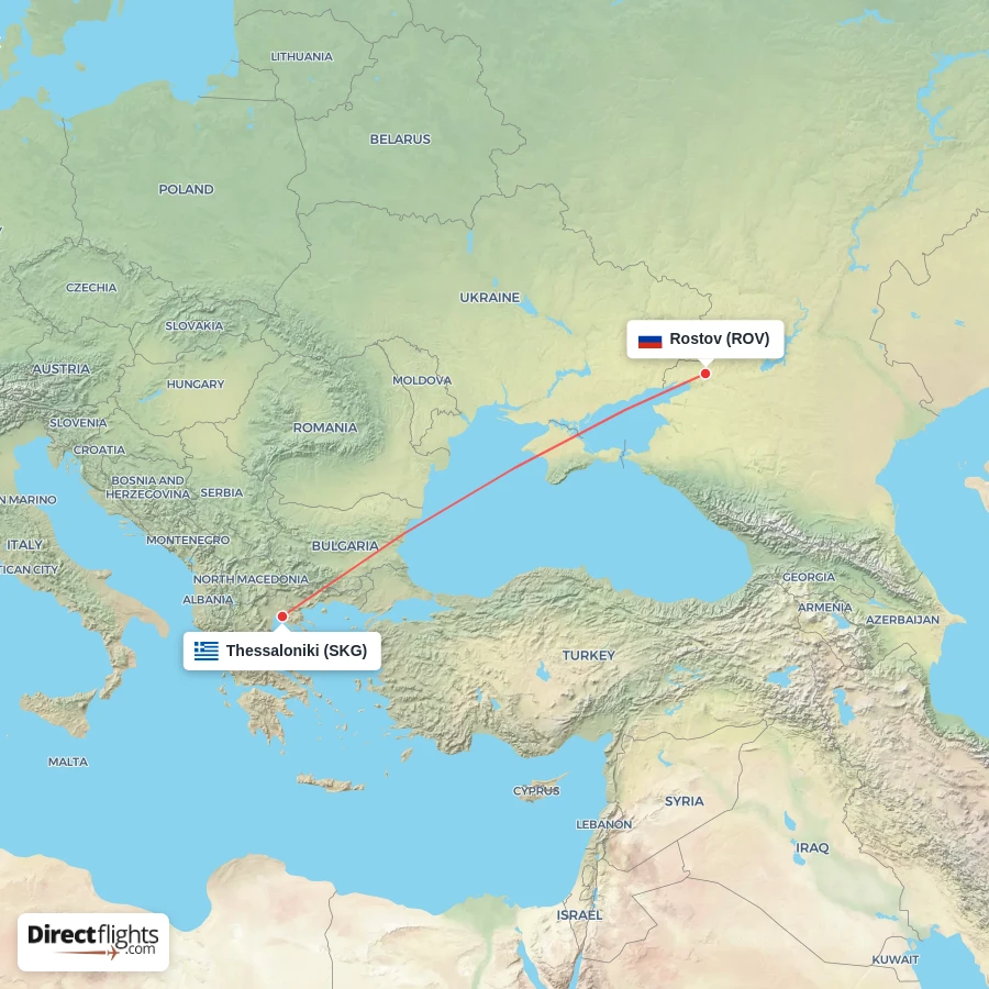 SKG - ROV route map