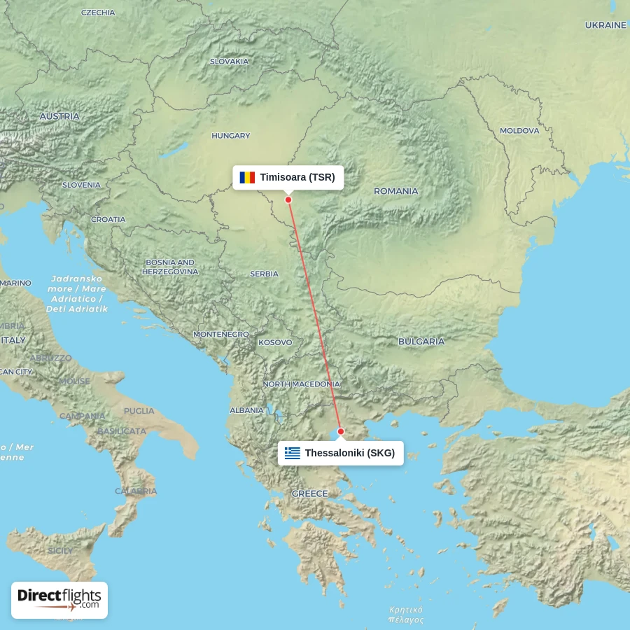 SKG - TSR route map