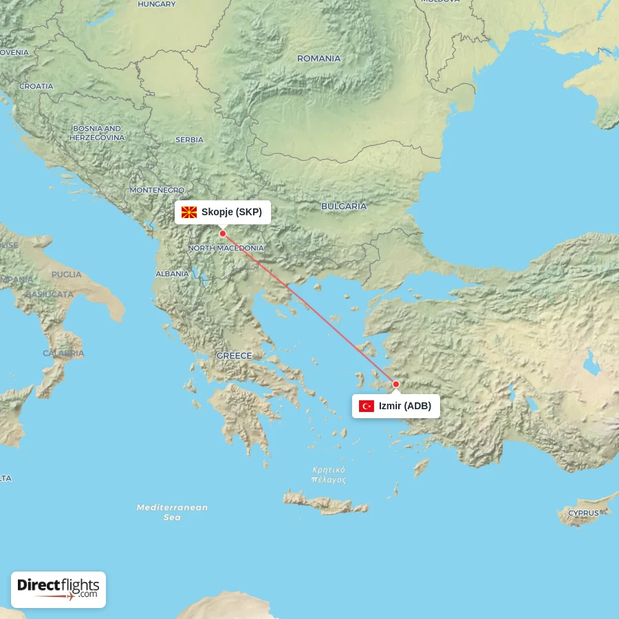 SKP - ADB route map