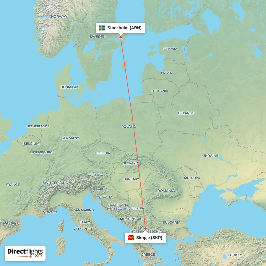 SKP - ARN route map