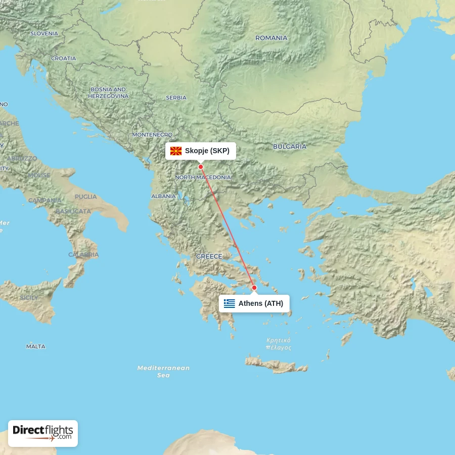 SKP - ATH route map