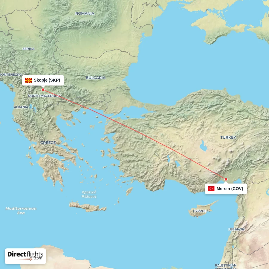 SKP - COV route map