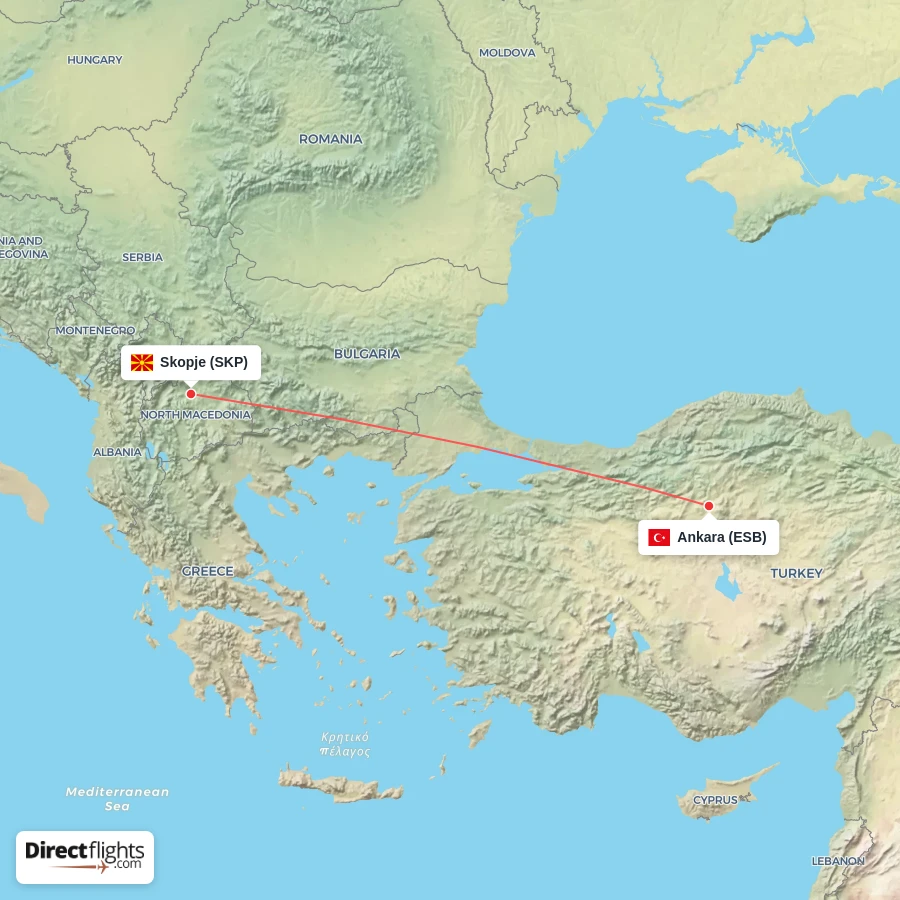 SKP - ESB route map