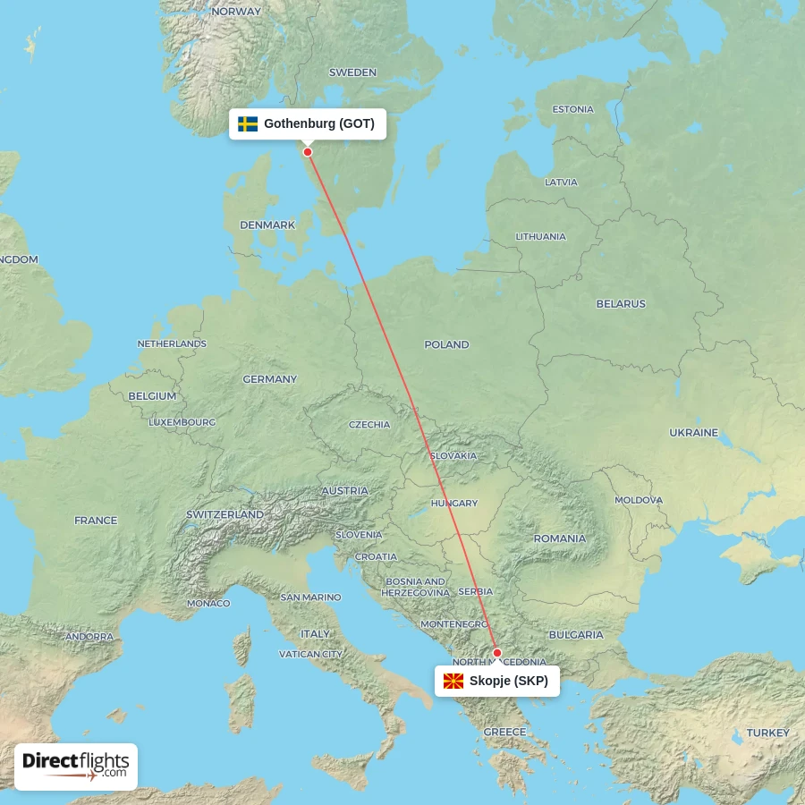 SKP - GOT route map