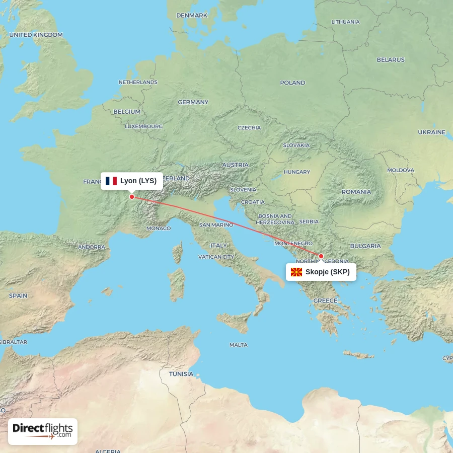 SKP - LYS route map