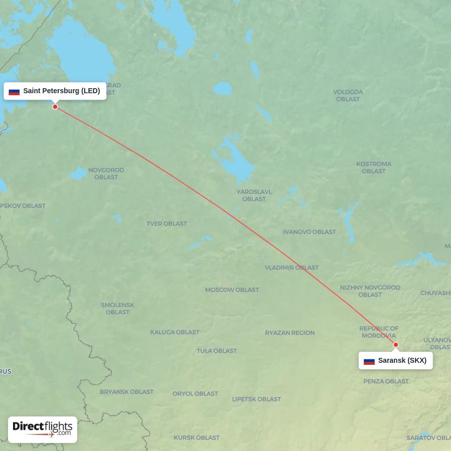 SKX - LED route map