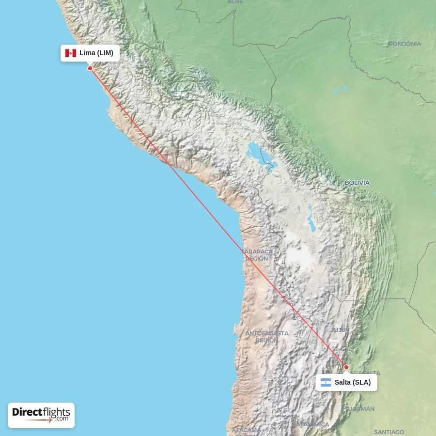 SLA - LIM route map
