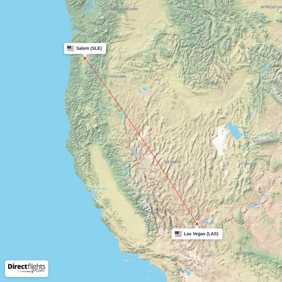 SLE - LAS route map
