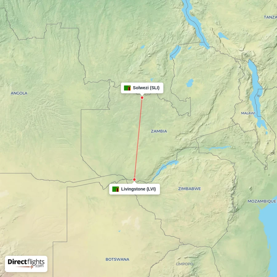 SLI - LVI route map