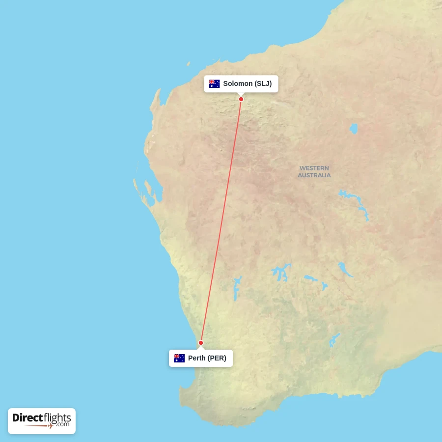 SLJ - PER route map