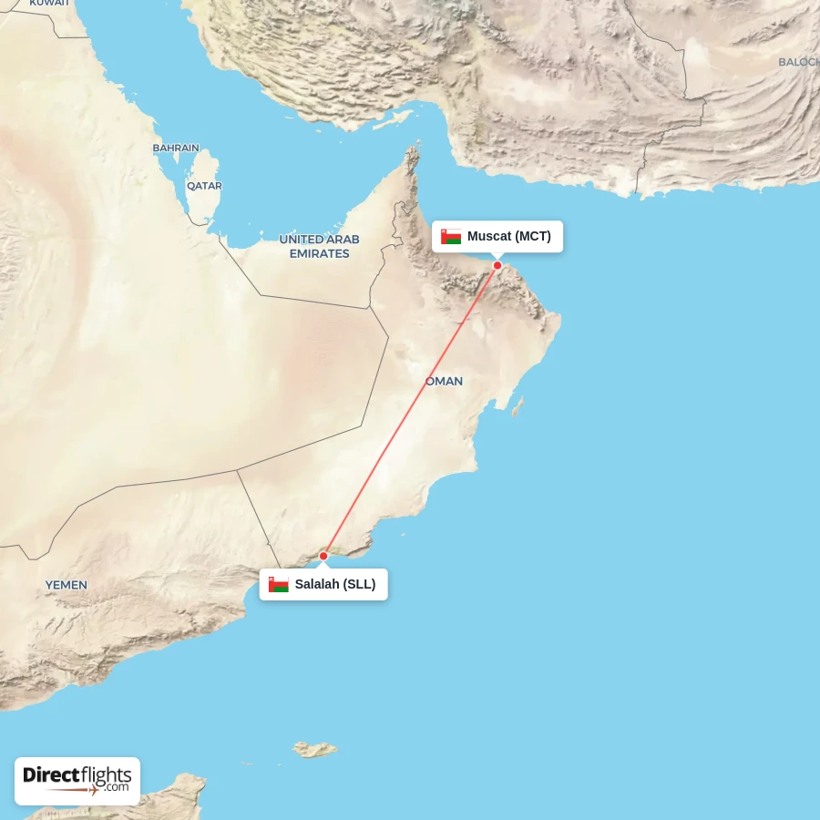 SLL - MCT route map