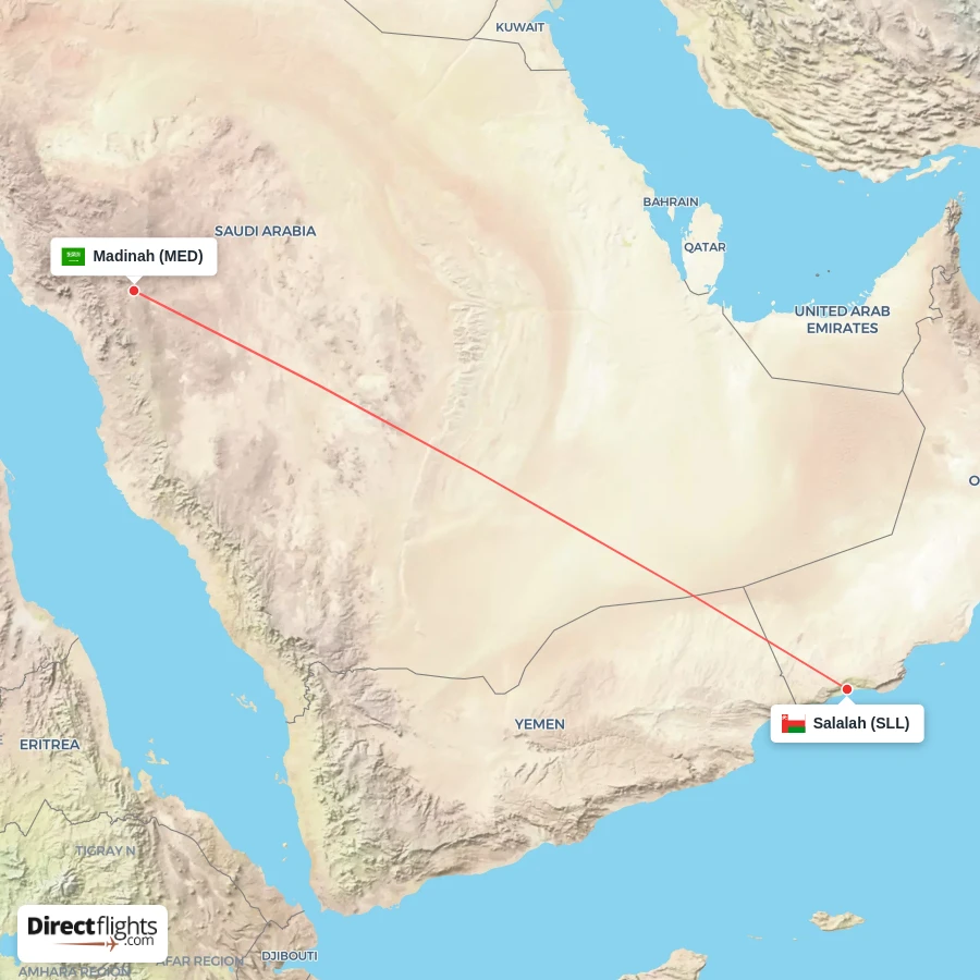 SLL - MED route map