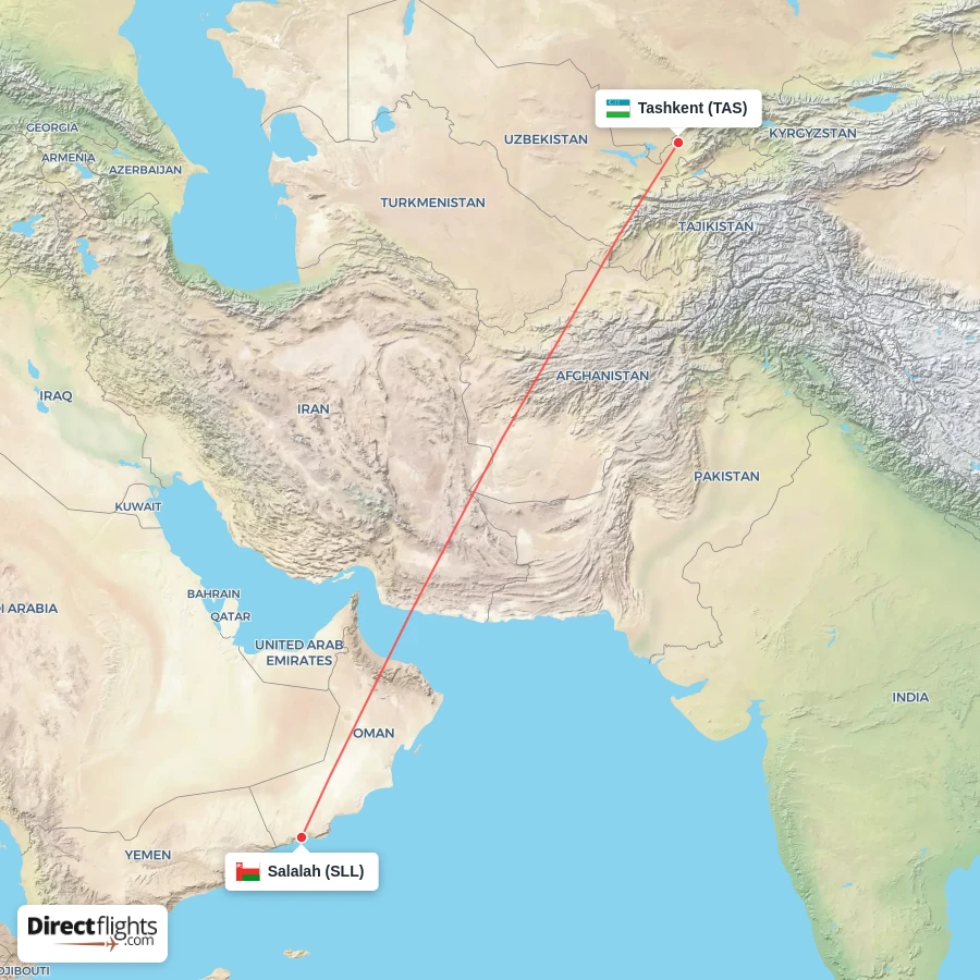 SLL - TAS route map