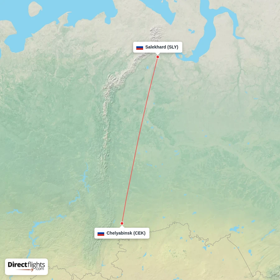 SLY - CEK route map