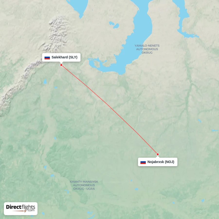 SLY - NOJ route map