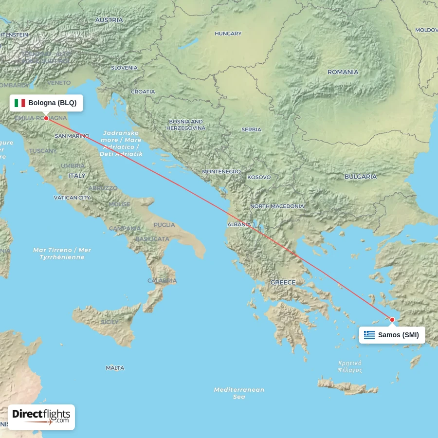 SMI - BLQ route map